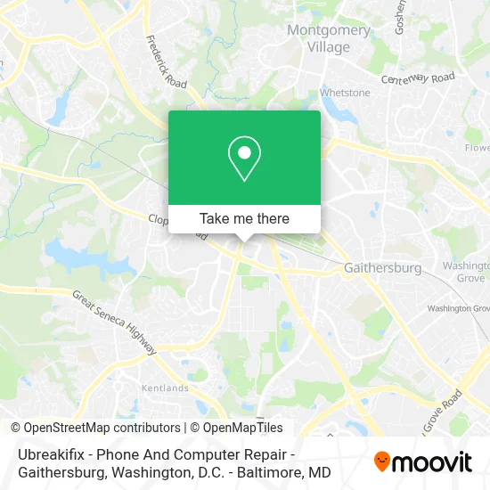 Ubreakifix - Phone And Computer Repair - Gaithersburg map