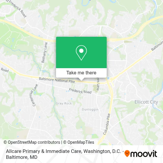Allcare Primary & Immediate Care map