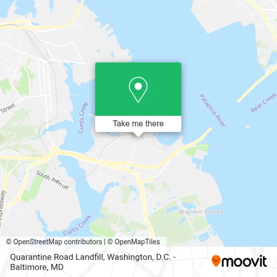 Quarantine Road Landfill map