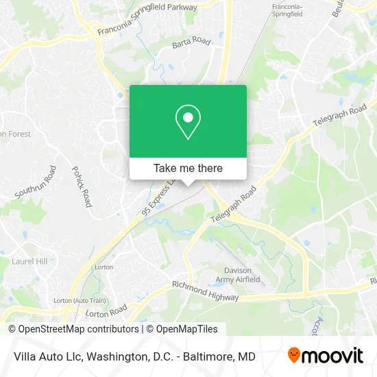 Villa Auto Llc map