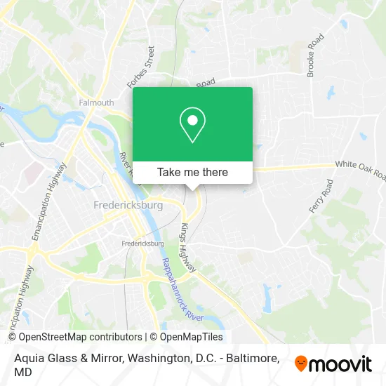 Aquia Glass & Mirror map