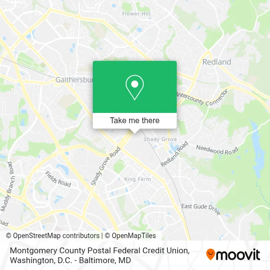 Montgomery County Postal Federal Credit Union map