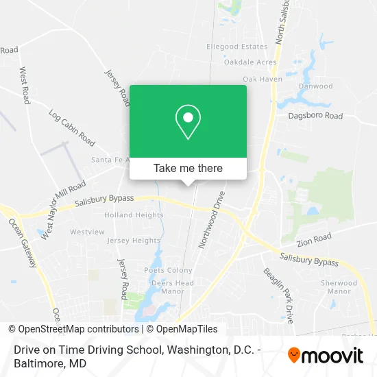 Drive on Time Driving School map