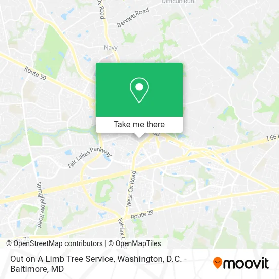 Out on A Limb Tree Service map