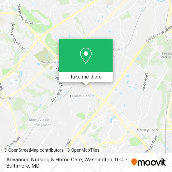 Advanced Nursing & Home Care map