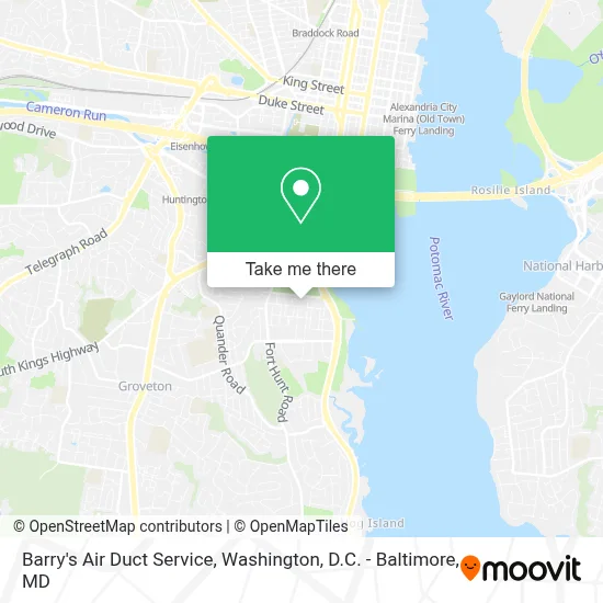 Barry's Air Duct Service map