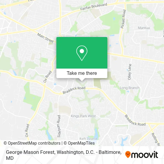 George Mason Forest map