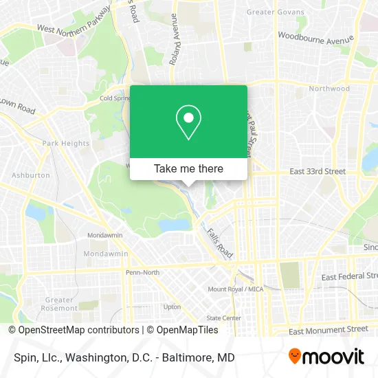 Spin, Llc. map