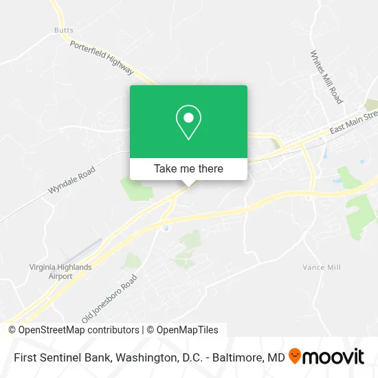 First Sentinel Bank map