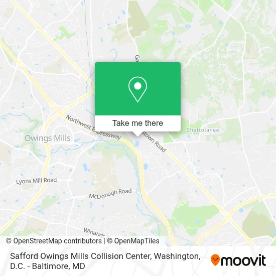 Safford Owings Mills Collision Center map