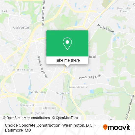 Choice Concrete Construction map