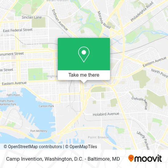 Camp Invention map
