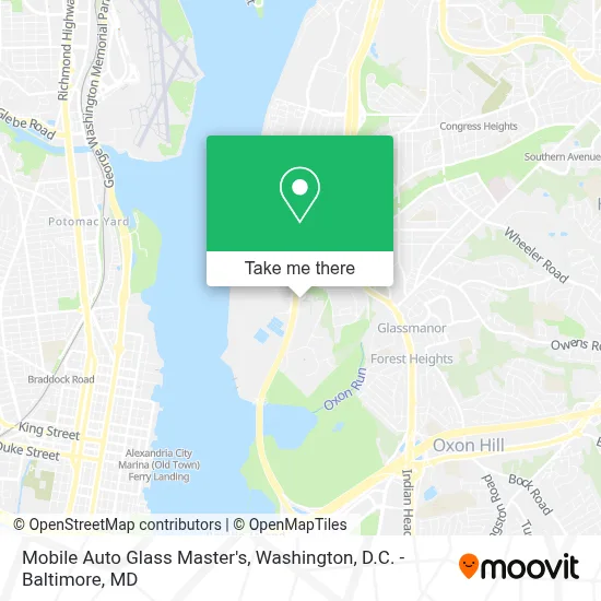 Mobile Auto Glass Master's map