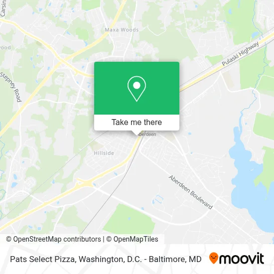 Pats Select Pizza map
