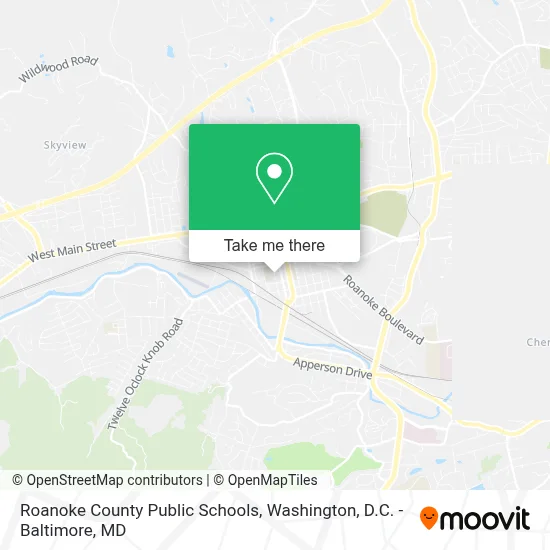Roanoke County Public Schools map