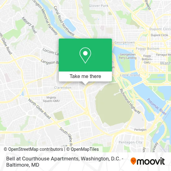 Bell at Courthouse Apartments map