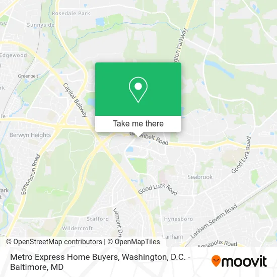 Metro Express Home Buyers map