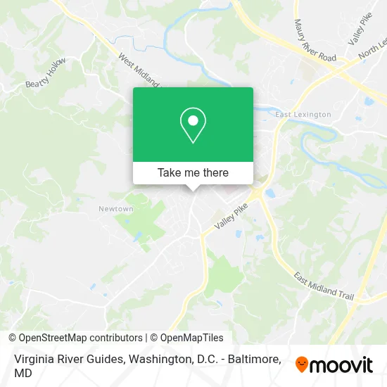 Virginia River Guides map