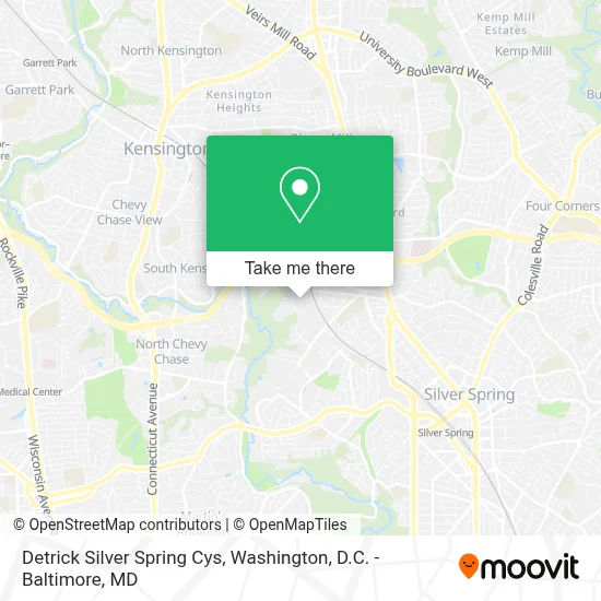 Detrick Silver Spring Cys map
