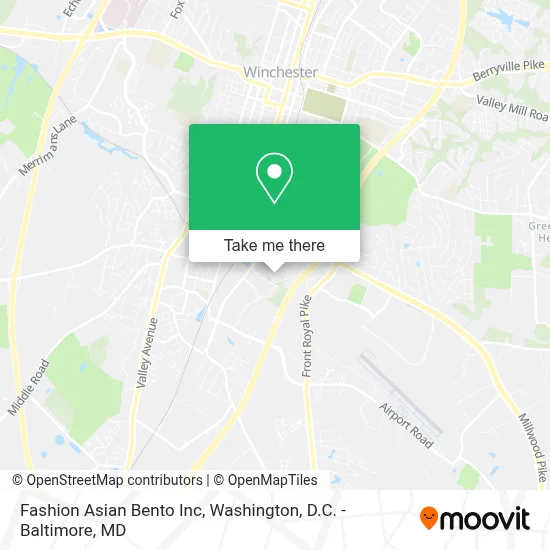 Fashion Asian Bento Inc map