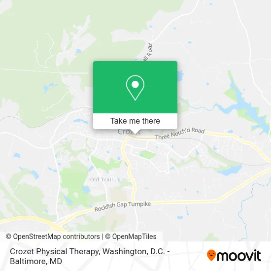 Crozet Physical Therapy map