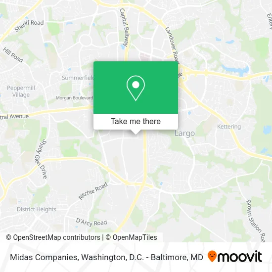 Midas Companies map