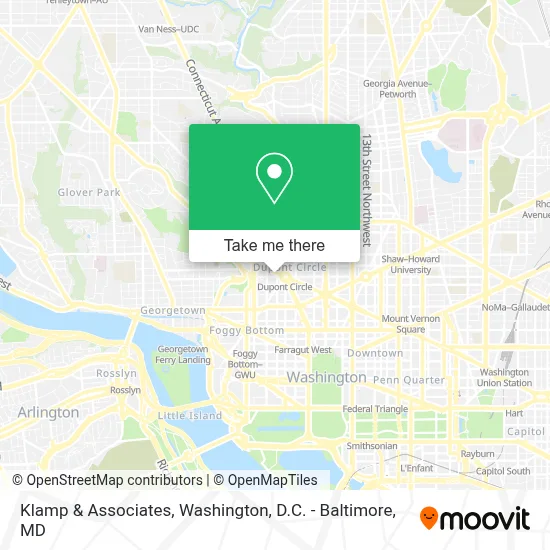 Klamp & Associates map