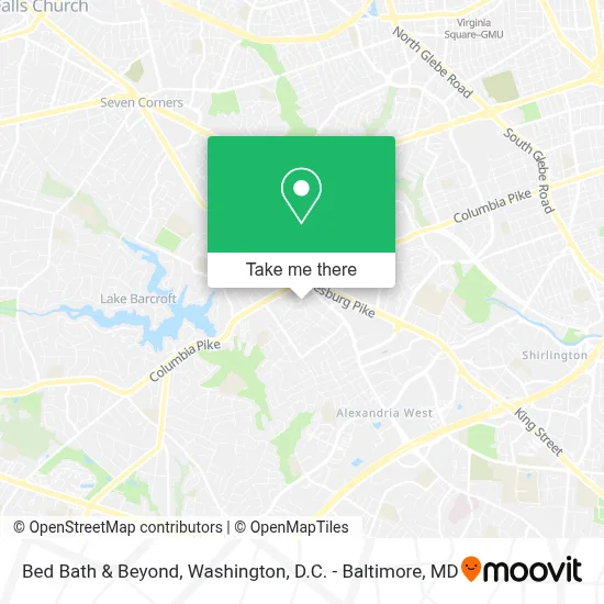 Bed Bath & Beyond map