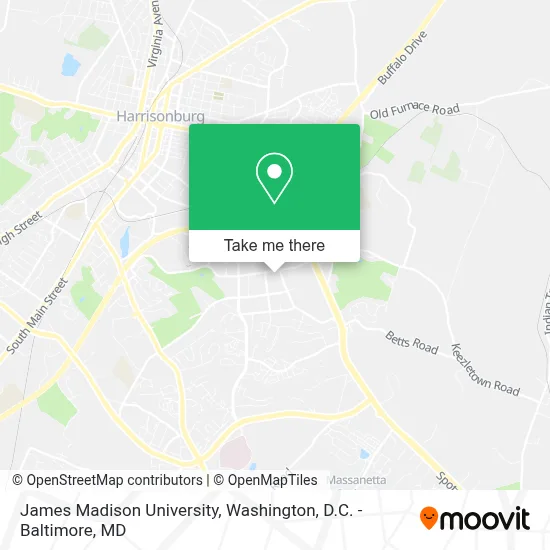 James Madison University map
