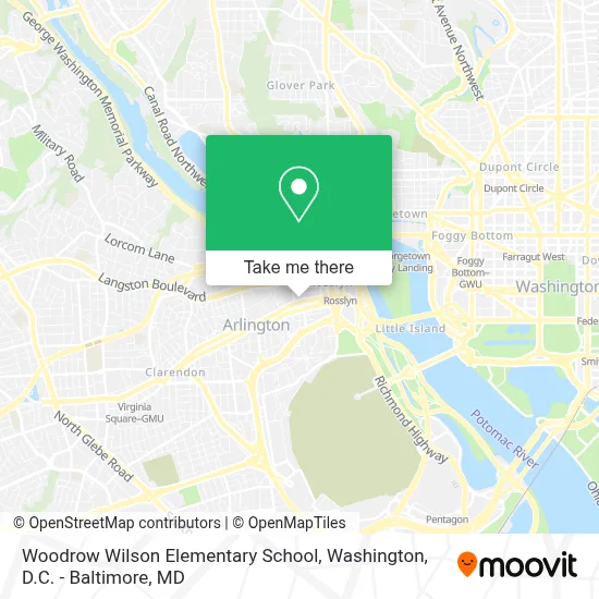 Woodrow Wilson Elementary School map