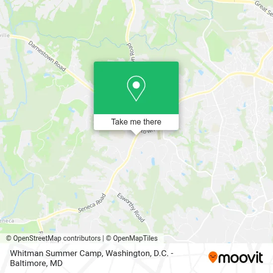 Whitman Summer Camp map