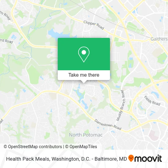 Health Pack Meals map
