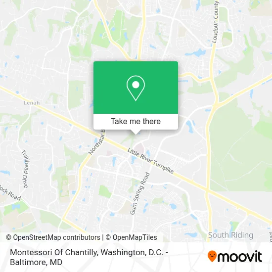Montessori Of Chantilly map