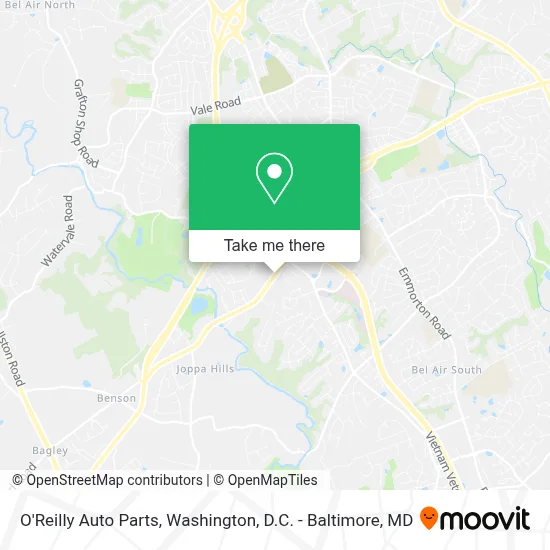 O'Reilly Auto Parts map