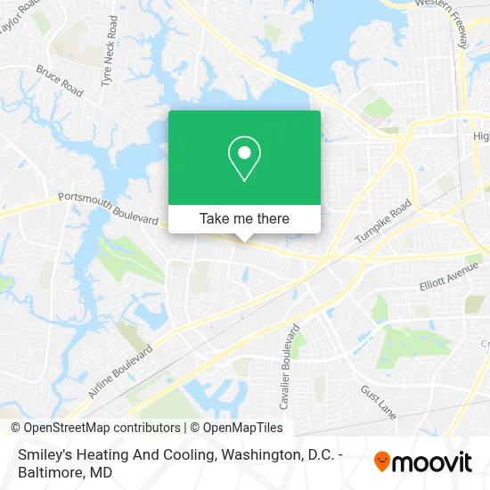 Smiley's Heating And Cooling map