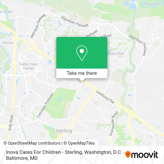 Inova Cares For Children - Sterling map