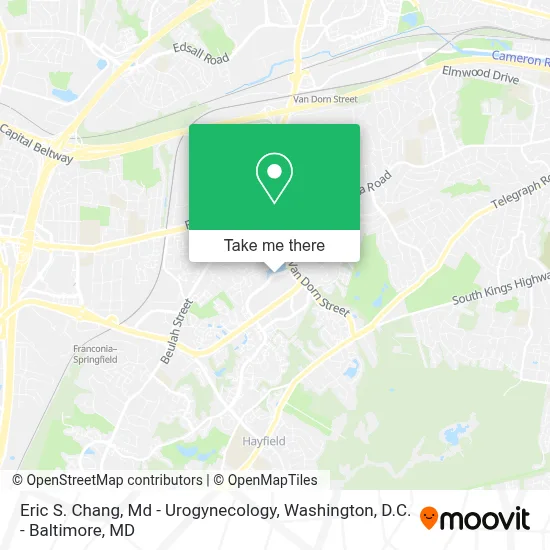Eric S. Chang, Md - Urogynecology map