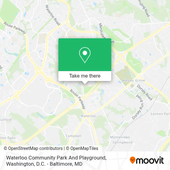 Waterloo Community Park And Playground map