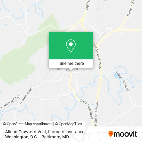Alison Crawford Vest, Farmers Insurance map