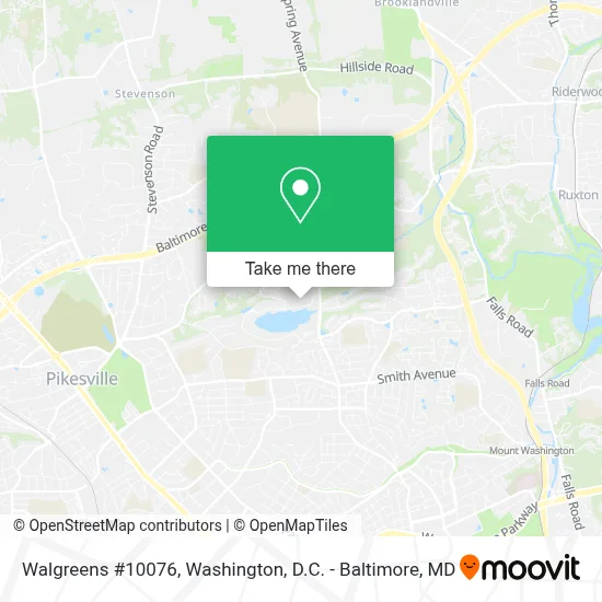 Walgreens #10076 map