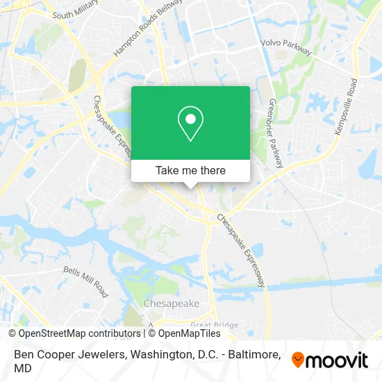 Ben Cooper Jewelers map