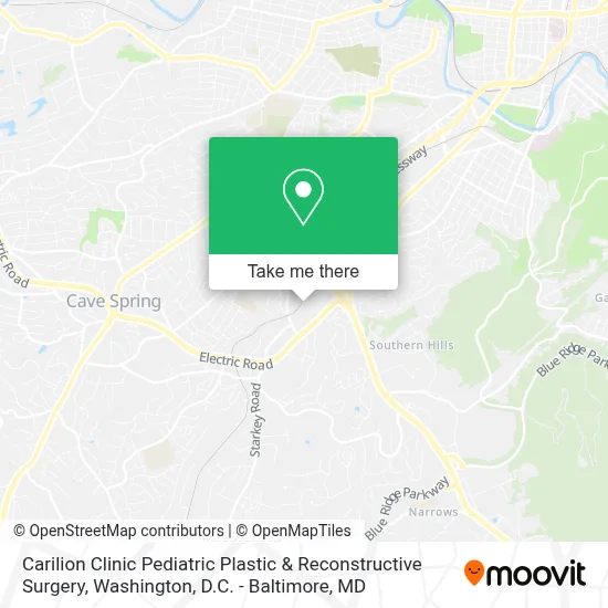 Carilion Clinic Pediatric Plastic & Reconstructive Surgery map