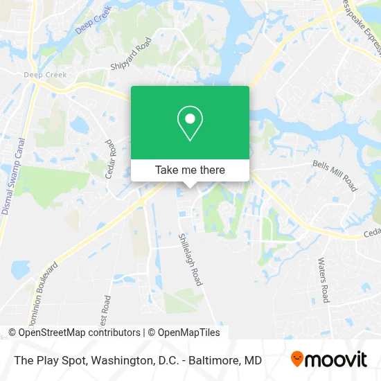 The Play Spot map