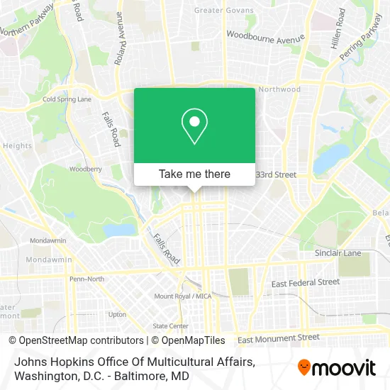 Johns Hopkins Office Of Multicultural Affairs map
