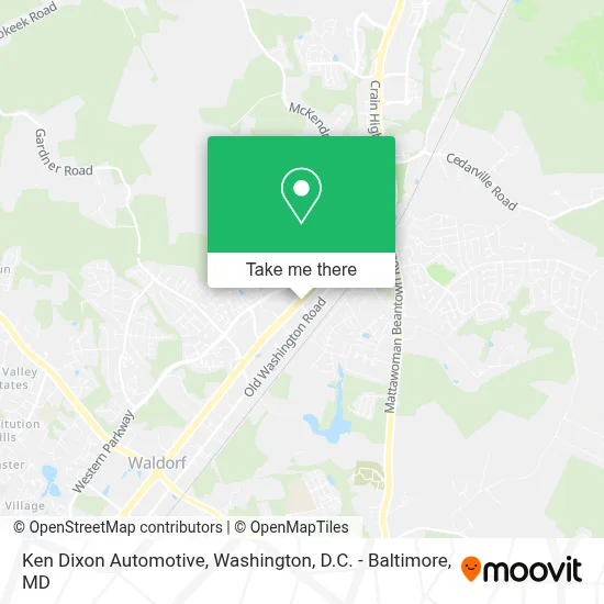 Ken Dixon Automotive map