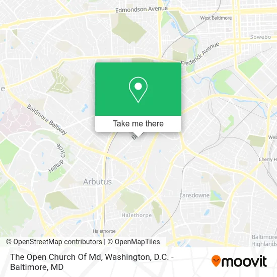 The Open Church Of Md map