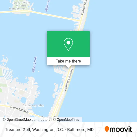 Treasure Golf map