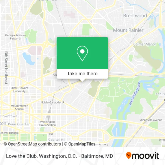 Love the Club map