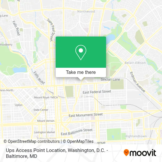 Ups Access Point Location map