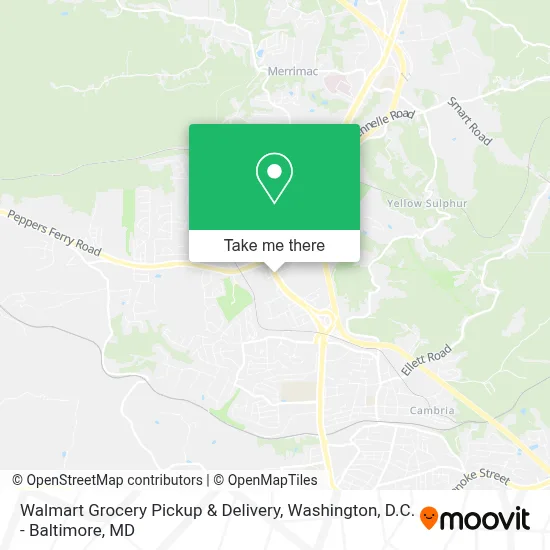 Walmart Grocery Pickup & Delivery map